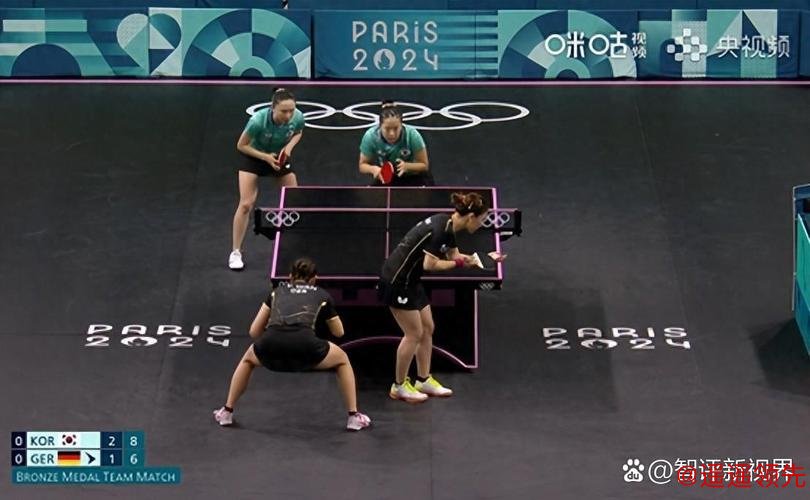 奥运乒乓韩国女团3-0德国摘铜 首场女双稍有波折