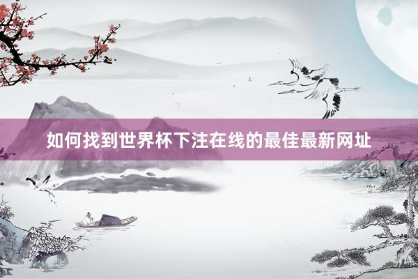 如何找到世界杯下注在线的最佳最新网址